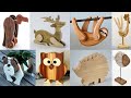 Creative vintage wooden animal decorations  recycle art