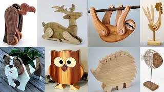 Creative Vintage Wooden Animal Decorations • Recycle art