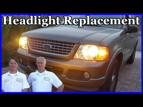 How to Replace the Headlight Lens and Bulb Ford Explorer 2002-2005