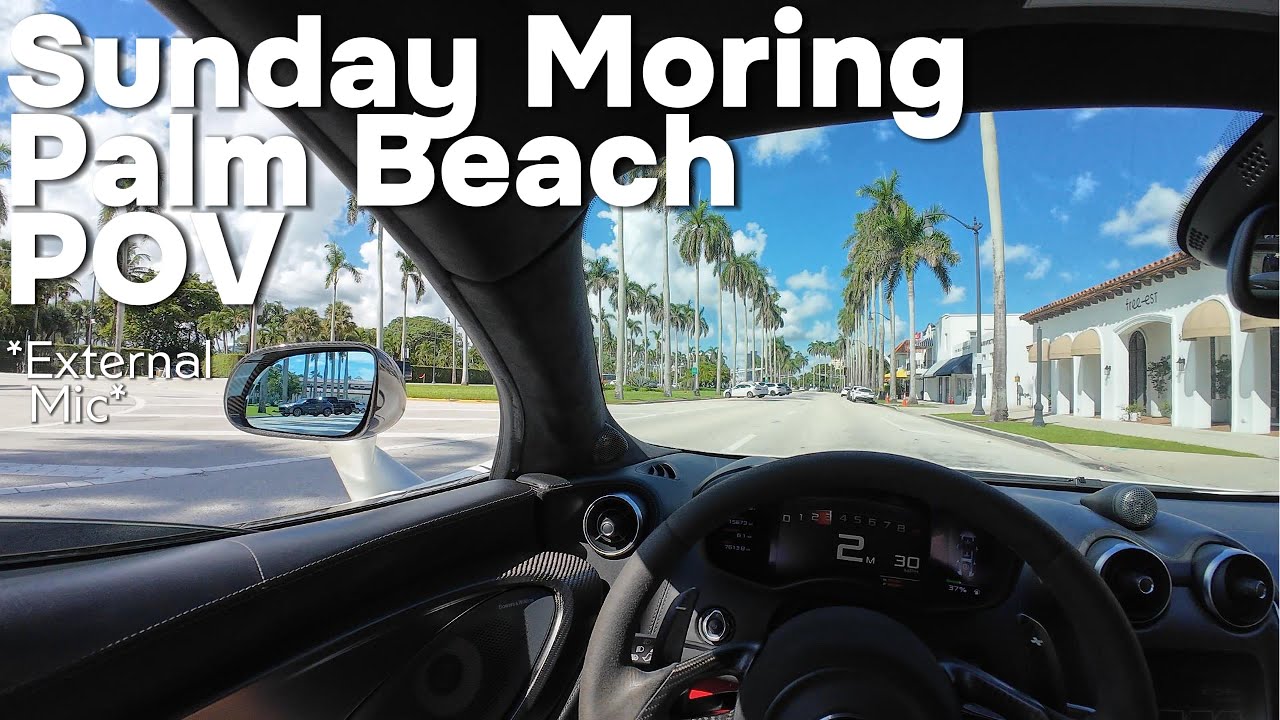McLaren 570s POV: 11:00am in Palm Beach Florida