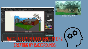 Creating backgrounds for my Christmas cartoon in Moho Debut 13