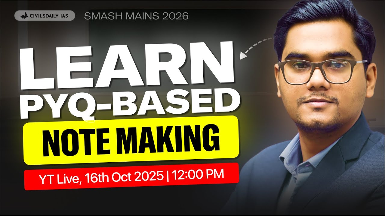 Learn PYQ-based Note Making | by Arvind Sir