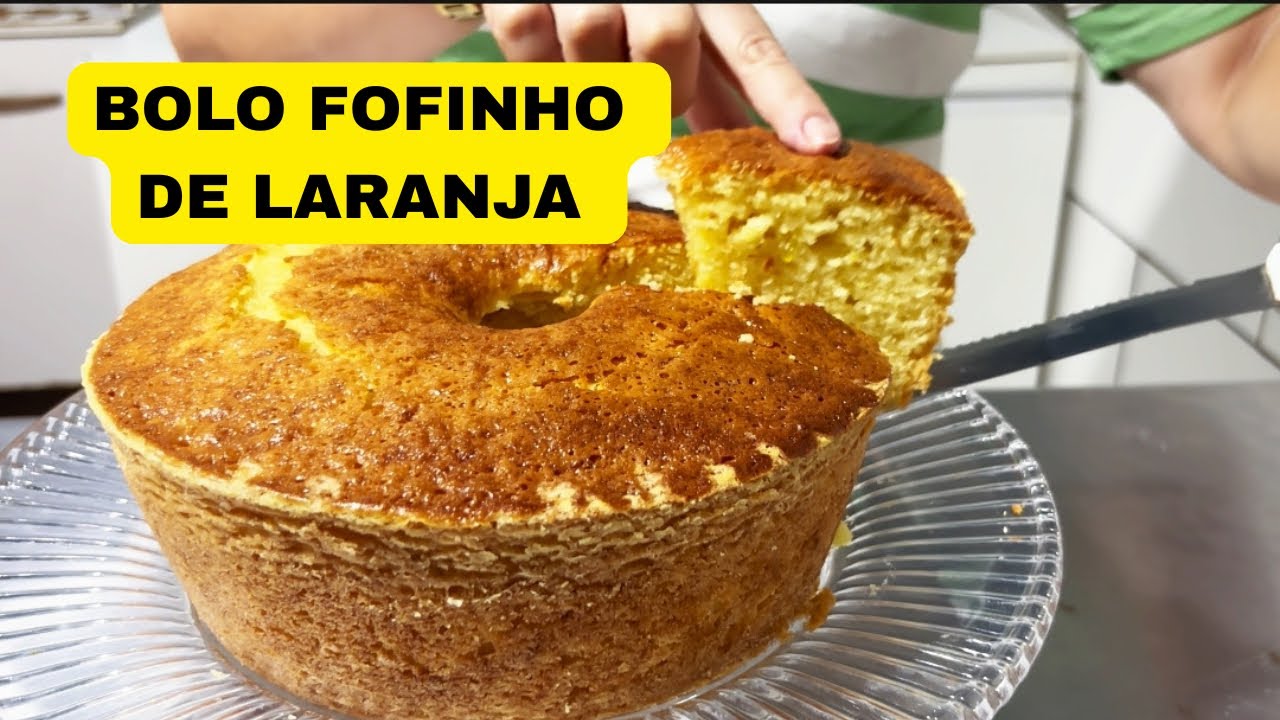 Bolo caseiro de laranja rápido e fácil de fazer 