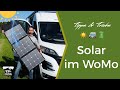 Wohnmobil Solaranlage - Montage oder Solartasche Vor- & Nachteile