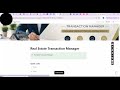 Real Estate Transaction Manager Buyer + Seller CRM, Pipeline, BUY NOW LINK IN DES