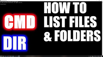 HOW TO LIST FILES AND FOLDERS (DIR) IN CMD