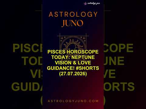 Pisces Horoscope Today: Neptune Vision & Love Guidance! #Shorts (27.07.2026)
