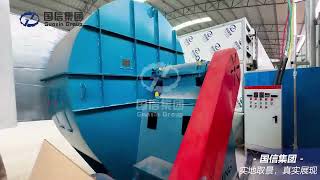 Flower Mesh Belt Drying Working Site From Guoxin Factory