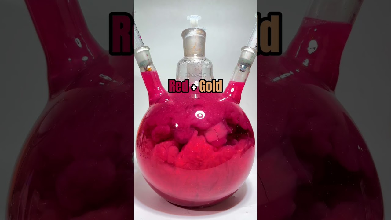 Creating Rose Gold: Red & Gold Color Fusion 🌹✨  