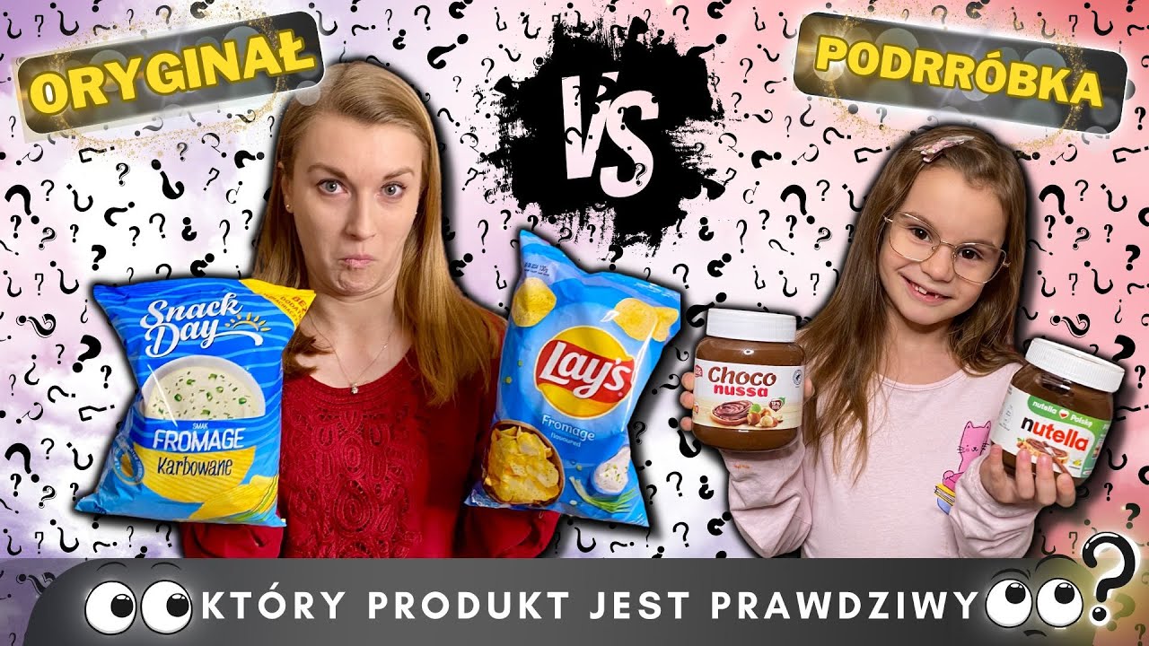Oryginał vs tańsze jedzenie🍽️ Czy rozpoznamy droższe produkty z zasłoniętymi oczami?👀 Challenge💖