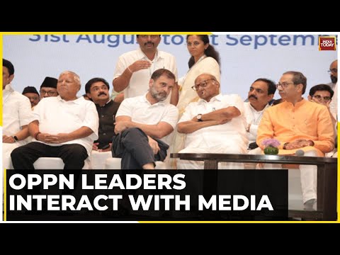 Rahul Gandhi | Opposition Mega Meet In Mumbai: INDIA Bloc Leaders Interact With Media | Mumbai Meet