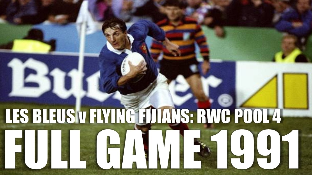 France v Fiji | 1991 Rugby World Cup | Pool 4 | Full Game