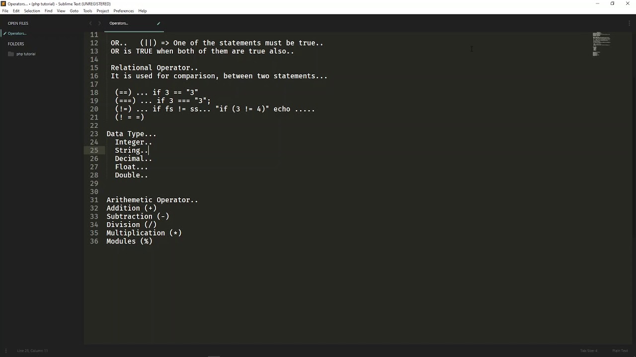 Working with PHP Operators (final) - YouTube