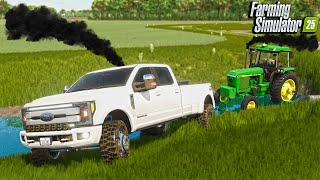I Got My Only Tractor Stuck Deep In Mud 1St Gen Farm