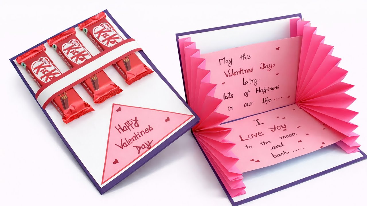 DIY -Easy and beautiful Pop up card for valentines day / valentines day ...