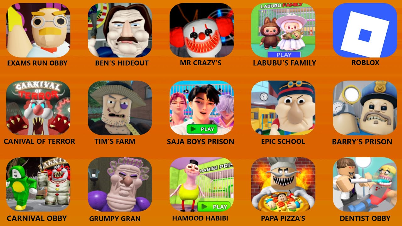 Roblox.BARRA'S GRANNY HOUSE FAMILY.BRUNO'S FAMILY SCARY'S.BARRA'S GRUMPY GRAN.LABUBU'S PRISON RUN