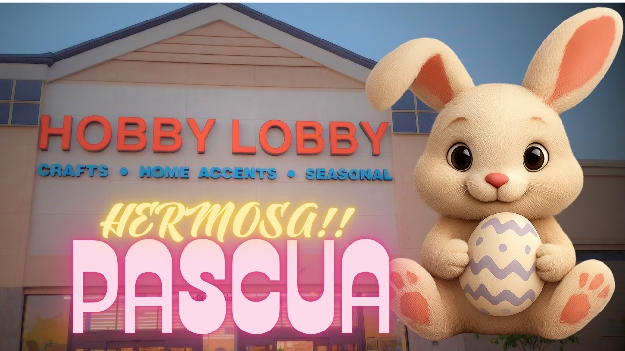 😱 ¡La venta de Pascua en Hobby Lobby! 🐰🌸Decoración hermosa y económica.