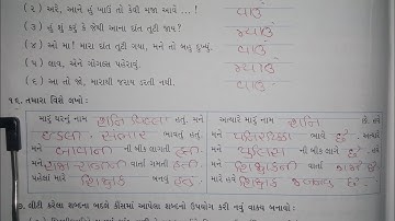 Std 5 gujarati workbook vikas kukkut ch 5 (ઠંડક બોખ્ખો બિલ્લી) part 2