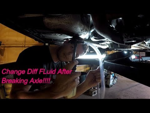 BMW M6 Diff Oil Change after Trashing Axle - YouTube