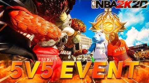 5 MASCOTS TAKE OVER THE 5V5 COURT EVENT on NBA 2K20! BEST BUILDS DOMINATE NBA 2K20! Ft. Duke Dennis