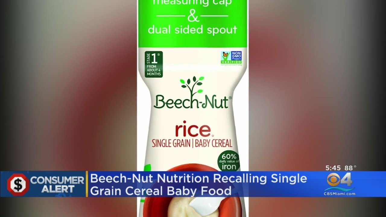 Recall Alert High Arsenic Levels Found In BeechNut Baby Rice Cereal