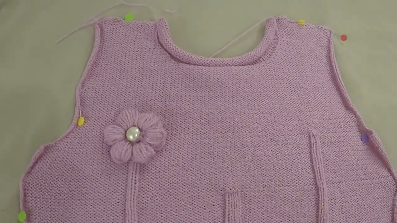 como fazer uma blusa com início arredondado em tricô à máquina