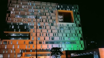 TCS Gitanjali Park Building decked up for 75th independence day 🧡🤍💚 #tcs #independenceday #GPKolkata