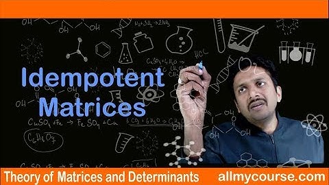 29 Idempotent matrices