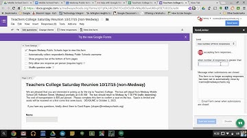 Using the Form Limiter Google Forms Add On