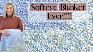Left Handed Super Fast Super Soft Baby Blanket Crochet Pattern