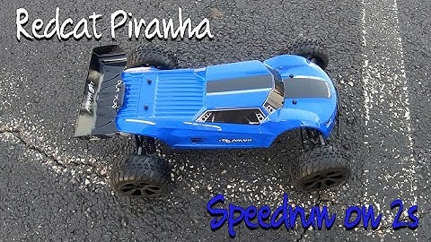 Redcat Piranha Speed Runs on Nimh and 2s Lipo Batteries