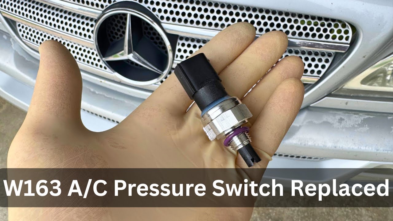 Replace AC High Pressure Switch On A Mercedes W163, & Re-Service AC ...