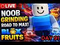🔴 LIVE [Day 91] Blox Fruits Noob Grinding - Road to Max🔥 + Chill Music 🎧