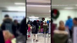 Travelers stranded at Newark Liberty International Airport screenshot 5