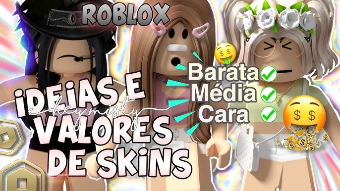 Ideias de SKINS (Roblox) 💗 Gastando 400 robux