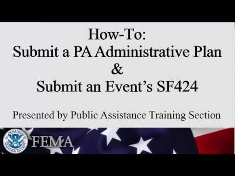 Grants Portal - Recipient SF-424 & Admin Plan
