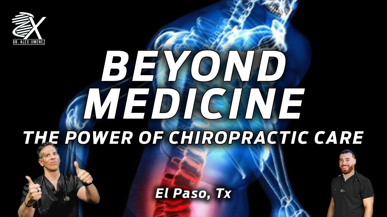 Full podcast episode here: https://www.youtube.com/watch?v=WeJp61vaBHE

Discover the unique power of chiropractic care in this video. Unlike other sciences that focus on managing symptoms, chiropractic takes a holistic approach by addressing imbalances and misalignments in the body. Explore the many benefits of chiropractic, from pain relief to improved mobility and overall wellness. Join us as we explore the science and philosophy behind this powerful healing practice.

Our care plans are based on Functional Medicine as a systems approach based on biology that focuses on identifying and addressing the root cause of disease. We focus on the paradigm that symptom or differential diagnosis may be one of many contributing factors to an individual's illness.   

This approach shifts from the traditional disease-centered focus of most medical practices to a more holistic person-centered approach.       

Our discussions team includes Integrative Doctors, Functional Medicine Experts, Nutritionists, Health Coaches, Chiropractors, Physical Medicine Doctors, Therapists, and Exercise Performance Specialists.       
We provide clinical insights, treatment options, and methods to achieve clinically sound, specific measured goals.*     

Functional & Integrative Health Live Events *   

✅ Stress Hormones & Health 
✅ Gut Health, Inflammation & Auto-Immunity* 
✅ Musculoskeletal Rehabilitation
✅ Fibromyalgia & Inflammation 
✅ Diabetes & Autoimmunity* 
✅ Weight Loss 
✅ Body Composition Analysis
✅ Thyroid Dysfunction* 
✅ Autoimmune Disorder*
✅ Heart Disease & Inflammation*
✅ Agility & Mobility 
✅ Injury Recovery Programs 
✅ Complex Lower Back Pain Recovery Plans 
✅ Severe Sciatica Syndromes 
✅ Other Complex Health Challenges
✅ Neutraceutical Recommendations
✅ Advanced Translational Nutrigenomics*
✅ Nutrigenomics, Proteomics, Metabalomics
✅ Care Plans (Advanced Clinical Practice) 
 
We present, bridge, and connect these various health programs, functional medicine protocols, fitness methods, injury recovery programs, and offer complete wellness packages.     

To that end, we shed light and offer treatment options and bring a deep understanding of the real underlying causes of those suffering from acute and interconnected chronic degenerative disorders.     

Ultimately, we empower you to achieve and maintain your personalized, healthy way of living by understanding the root causes of disorders.     

It is all about.   

LIVING, LOVING & MATTERING     

Join us in improving your health.     

Blessings,     

Dr. Alex Jimenez DC, MSACP, CCST, IFMCP*, CIFM*, CTG*
email: coach@elpasofunctionalmedicine.com phone: 
phone: 915-850-0900   

Licensed in Texas & New Mexico*         

Notice: Our information scope is limited to musculoskeletal, physical medicines, wellness, sensitive health issues, functional medicine articles, topics, and discussions. We provide and present talks and clinical collaboration with specialists from a wide array of disciplines. Each specialist in our events is governed by their professional scope of practice and their jurisdiction of licensure.     

The information in these events is not intended to replace a one-on-one relationship with a qualified health care professional and is not intended as medical advice.     

Our presentations are designed to share knowledge and information from Dr. Jimenez's research, experience, and collaborative functional medicine community. We encourage you to make your own health care decisions based on your research and partnership with a qualified health care professional.     
We use and discuss functional health & wellness protocols to treat and support the musculoskeletal system's care for injuries or disorders. Our events, webinars, posts, topics, subjects, and insights cover clinical matters, issues, and issues that relate and support, directly or indirectly, our clinical scope of practice.*     

Subscribe: http://bit.ly/drjyt

Facebook Clinical Page: https://www.facebook.com/dralexjimenez/
Facebook Injuries Page: https://www.facebook.com/elpasochiropractor/
Facebook Neuropathy Page: https://www.facebook.com/ElPasoNeuropathyCenter/

Yelp: El Paso Rehabilitation Center: http://goo.gl/pwY2n2
Yelp: El Paso Clinical Center: Treatment: https://goo.gl/r2QPuZ

Clinical Testimonies: https://www.dralexjimenez.com/category/testimonies/

Information: 
Clinical Site: https://www.dralexjimenez.com
Injury Site: https://personalinjurydoctorgroup.com
Sports Injury Site: https://chiropracticscientist.com
Back Injury Site: https://www.elpasobackclinic.com
Functional Medicine: https://wellnessdoctorrx.com 

Twitter: https://twitter.com/dralexjimenez
Twitter: https://twitter.com/crossfitdoctor

DISCLAIMER: https://dralexjimenez.com/legal-disclaimer/