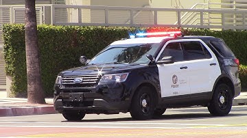 LAPD Harbor Division units Code 3 (x4)