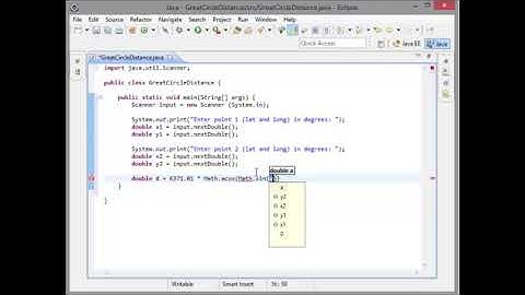 CSC-111 - Chapter 4 - Great Circle Distance