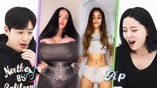 ปฏิกิริยาของสาวๆ และหนุ่มๆ เกาหลีเมื่อได้เห็นการท้าทาย TikTok 'Corset' เป็นครั้งแรก | อาโซโป