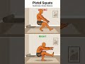 99% Do Pistol Squats WRONG 😳 Fix This Before Your Next Leg Workout! #homeworkout #fitness #gym