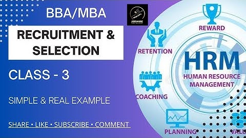 HRM Class 3 | Recruitment & Selection | Meaning, Process & Real HR Example | BBA/MBA | JOBS4HIRE 