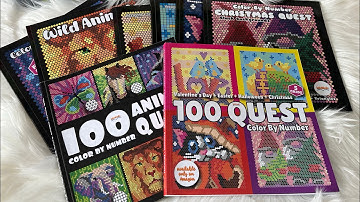 100 Quest Color By Number & 100 Animal Quest Coloring Book | IntArtMedia | Flip Through & Pages 