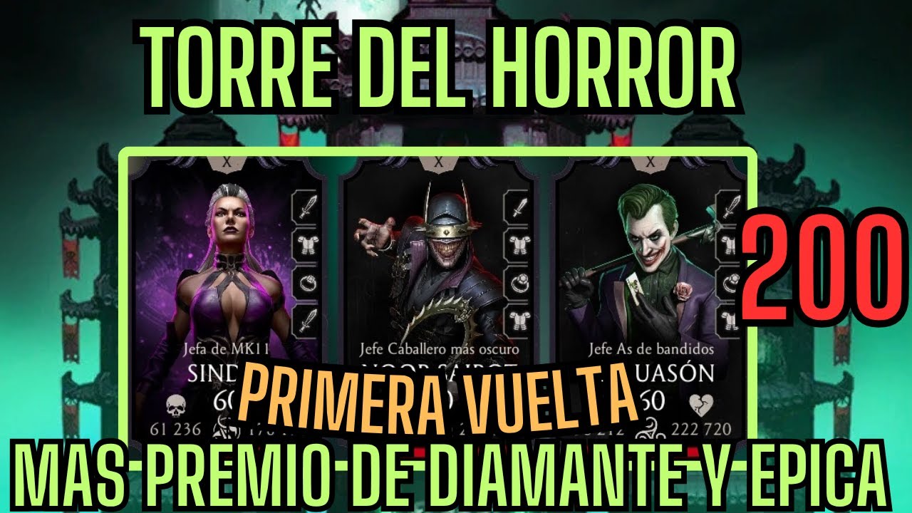 TORRE DEL HORROR BATALLA 200 EDICION 2025 MORTAL KOMBAT MOBILE 😎MK MOBILE