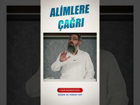 Alimlere Çağrı!  #halisbayancuk