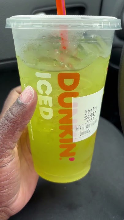 trying-dunkin-donuts-kiwi-watermelon-lemonade-refresher-youtube