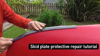 Protective Skid Plate strip for Canoe, Boat or Kayak  How to Fit