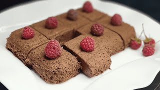 The perfect 2 ingredient dessert in 5 minutes! Without flour! Sugar-free!