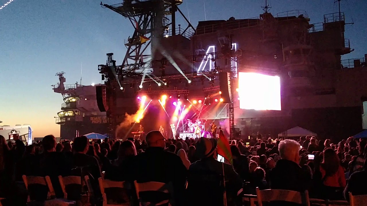 5.24.2019 DAUGHTRY in concert on the Flight Deck of USS MIDWAY
