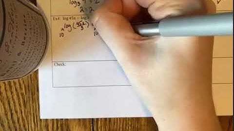 4.5 Day 2 Solving Logarithmic Equations (Part 1)